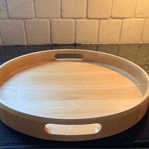 Crate&Barrel Wooden 14” Serving Platter